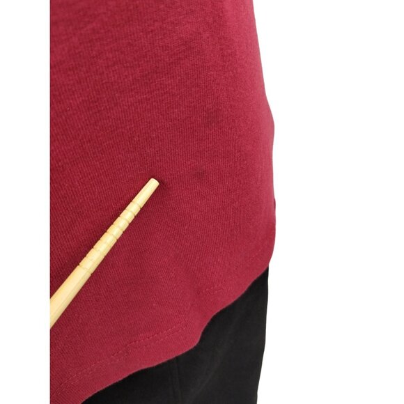 Newport News Womens XL Burgundy Embroidered Tank Top Floral Beaded Design - Picture 5 of 7